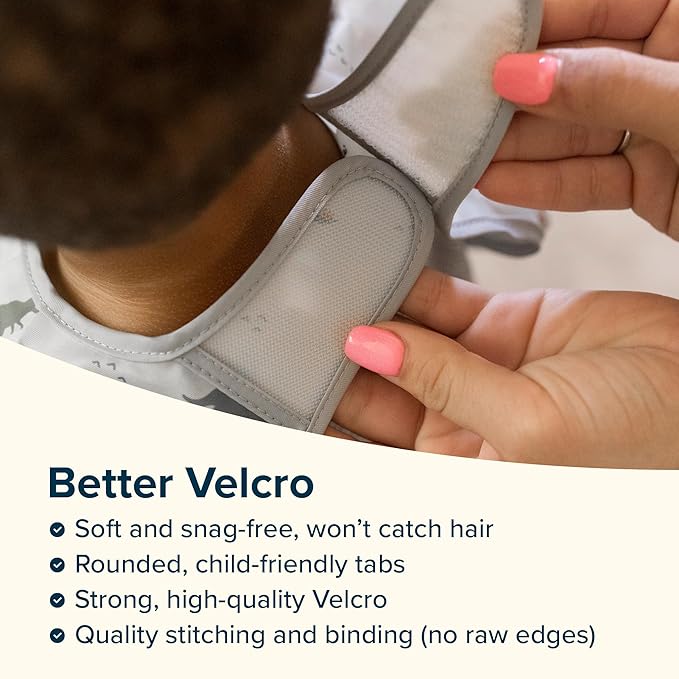 Tiny Twinkle Long Sleeve Bib for Babies & Toddlers | Waterproof Smock Bib for Eating | Machine Washable & Mess-Proof Feeding Essentials | Newborn Shower Gift (Vintage Cars, Small 6-24 Months)