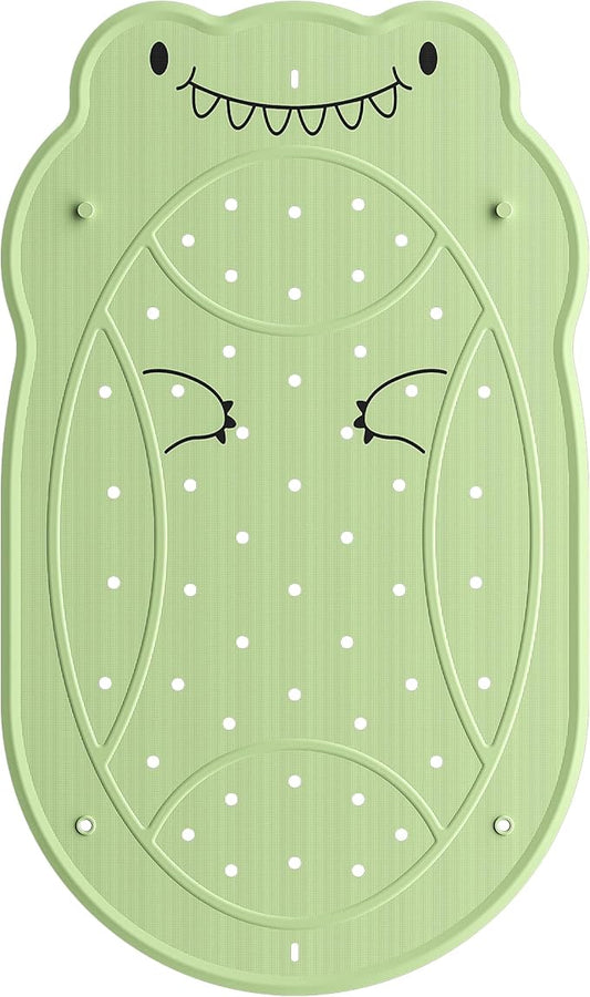 UNEEDE Dinosaur Kids Bathtub Mat - Extra Thick Rubber Shower Mat for Toddlers, 30"x18" Bath Mat with 100+ Suction Cups, Machine Washable Tub Pad for Babies & Children's Bath Time Comfort