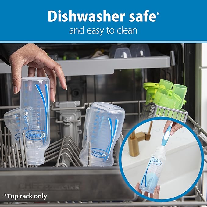 Dr. Brown's Natural Flow Anti-Colic Options+Narrow 8oz/250mL Baby Bottle + Lovey Gift Set with Level 1 Slow Flow Nipples, Pink