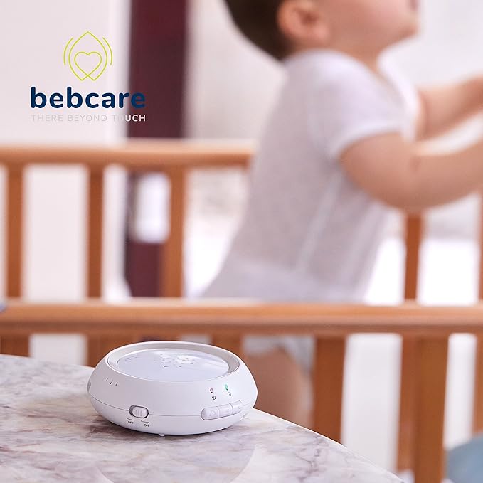 Bebcare Hear Audio Baby Monitor with Ultra-Low Radiation Safe Technology, Breathing Sensor, Night Light and White Noise Silencer for Reception up to 2000 feet (with Breathing Sensor Mat)