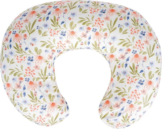 LLCJYYCY Nursing Pillow - Breastfeeding Pillow with Breathable Filling & Removable Cover, Ergonomic Support for Breastfeeding & Bottle (Green Leaf,0-12 Months)