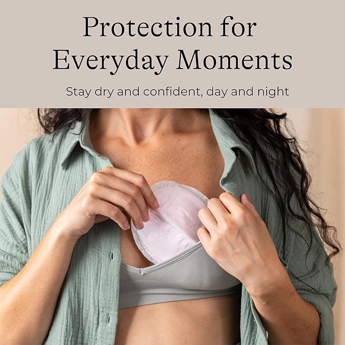 Lansinoh Stay Dry Disposable Nursing Pads, Soft and Super Absorbent Breast Pads, Breastfeeding Essentials for Moms, 100 Count