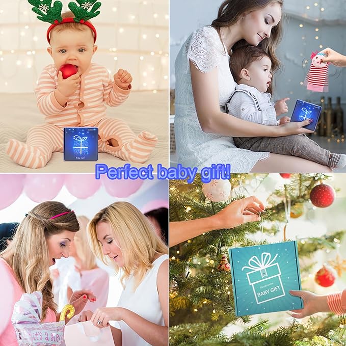 SSK Soft Baby Wrist Rattle Foot Finder Socks Set,Cotton and Plush Stuffed Infant Toys,Birthday Holiday Birth Present for Newborn Boy Girl 0/3/4/6/7/8/9/12/18 Months Kids Toddler,4 Cute Animals