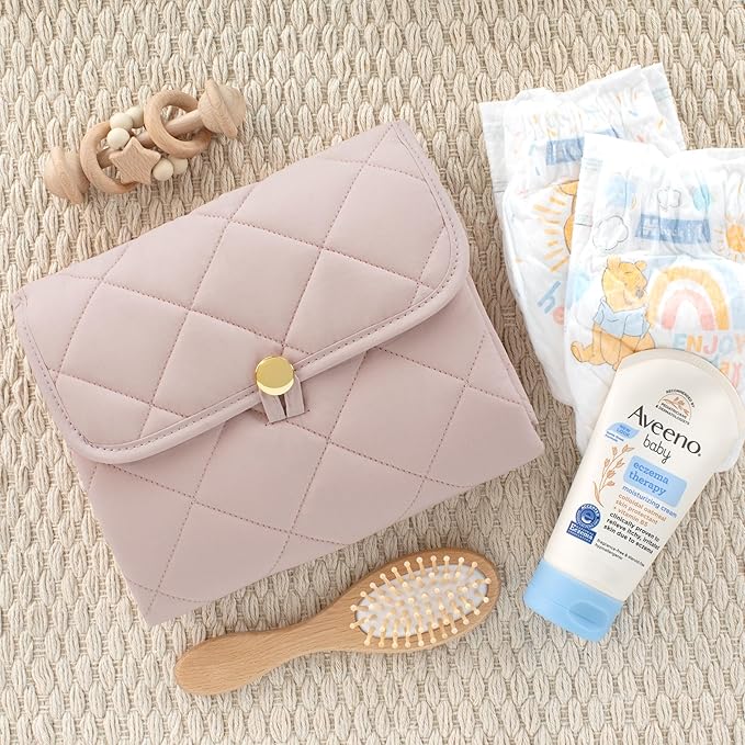 Portable Diaper Changing Pad - Soft and Easy to Clean Diaper Changing Mat for Babies - The Perfect Lightweight and Foldable Pad for Traveling