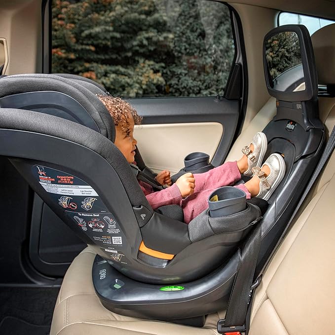 Chicco Fit360 Mirror Car Seat Accessory for Fit360 Rotating Convertible Car Seat, Shatter-resistant, For Rear-Facing | Anthracite/Grey