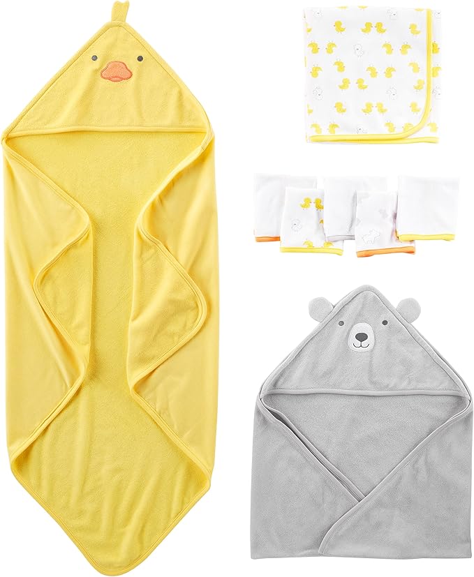 Simple Joys by Carter's baby-girls 8-piece Towel and Washcloth Set
