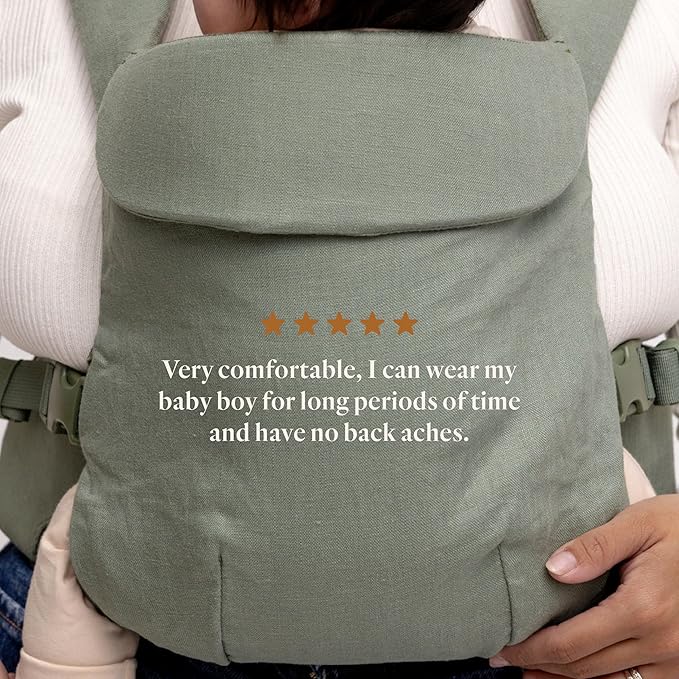 WildBird - Aerial Buckle Carrier - 2-24 Months - Standard (XS-XL) Acadian - Front or Back Carry - Cross Straps, Lumbar Support, Headrest - Hip Healthy - Baby Carrier - Baby Essentials - New Mom Gifts