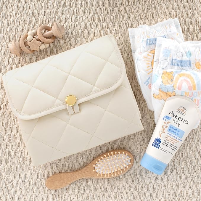 Portable Diaper Changing Pad - Soft and Easy to Clean Diaper Changing Mat for Babies - The Perfect Lightweight and Foldable Pad for Traveling