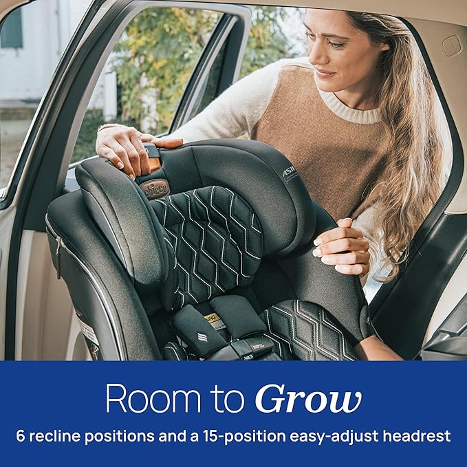 Chicco Fit360 Zip ClearTex Rotating Convertible Car Seat with Fit360 Mirror, 360 Degree Rotation for Rear-Facing and Forward-Facing Usage | Jet/Black