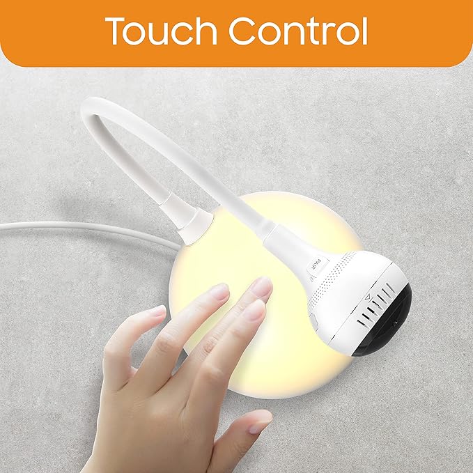 CHILLAX DM600 Baby Mood Lite - Smart Baby Monitor with Night Light, Temperature Sensor - Sleep Monitor with HD Camera, Soothing Sounds & Lullaby - Wi-Fi Remote Access, App-Compatible Device