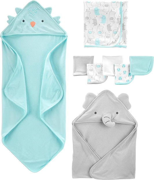 Simple Joys by Carter's baby-girls 8-piece Towel and Washcloth Set
