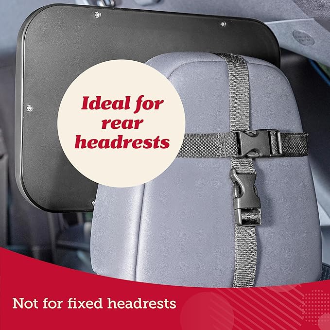 Lusso Gear Baby Backseat Mirror for Car. Largest and Most Stable Mirror with Premium Matte Finish, Crystal Clear View of Infant in Rear Facing Car Seat - Secure and Shatterproof (Tan)